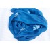 Hedvábný šátek modrý 90x90 mm