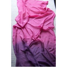 Hedvábná šála růžovofialová 90x180 mm